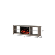 Load image into Gallery viewer, Fireplace Entertainment Center With Fireplace (734208) - Black