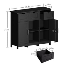 Load image into Gallery viewer, Storage Cabinets, Wooden Floor Cabinet, With Drawers And Shelves Storage Cabinets, Accent Cabinet For Living Room, Bedroom, Bathroom Furniture Home Decor