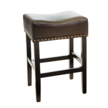 Load image into Gallery viewer, Soltique - Backless Dining Counter Stool With Nailhead Trim (Set of 2)