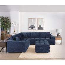 Load image into Gallery viewer, Azure - 6 Piece Upholstered Modular Sectional Sofa - Blue