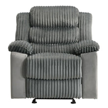 Load image into Gallery viewer, Lesley - Motion Glider Recliner - Gray Corduroy & Velvet
