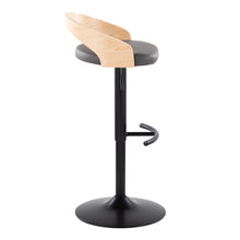 Load image into Gallery viewer, Grotto - Contemporary Adjustable Barstool With Swivel & Rounded T Footrest (Set of 2)