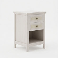Load image into Gallery viewer, Nightstand With 2 Drawers Bedside Table