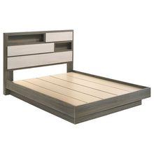 Load image into Gallery viewer, 4 Piece Queen Bedroom Set With Built In Storage And Mirror - Oak