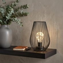 Load image into Gallery viewer, Pierced Novelty Desk Lamp With Novelty Shade (734232) - Black