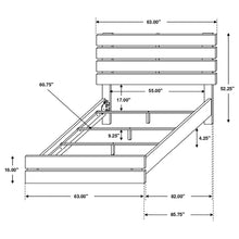 Load image into Gallery viewer, Slatted Headboard Panel Bed