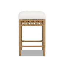 Load image into Gallery viewer, Lucia - Backless Upholstered Counter Stool With Frame - Ivory White