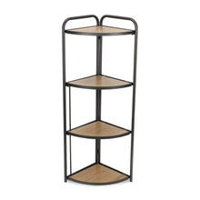 Load image into Gallery viewer, Four Tier Corner Bookcase (738642) - Brown