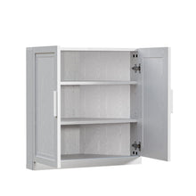 Load image into Gallery viewer, 31" Wood Corner Corner Accent Dining Cabinet With Two Doors - White
