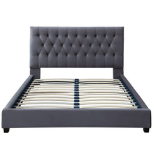 Load image into Gallery viewer, Donald - Mid-Century Modern Upholstered Platform Bed