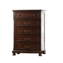 Load image into Gallery viewer, 1 Piece Chest Bun Feet Pull Handles Round Knobs Bedroom Furniture - Cherry