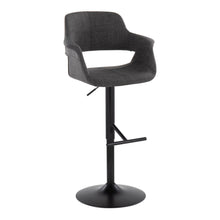 Load image into Gallery viewer, Vintage Flair - Mid Century Modern Adjustable Barstool With Straight T Footrest (Set of 2)