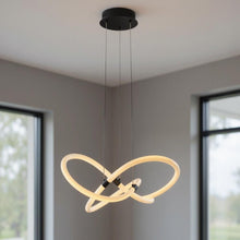 Load image into Gallery viewer, LED Metal Dimmable Smart Enabled Chandelier - Black