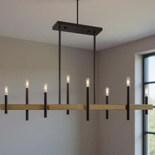 Load image into Gallery viewer, 24'' Eight-Light Dimmable Chandelier With Shades - Bronze