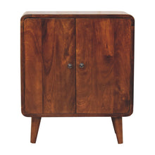 Load image into Gallery viewer, 26" Solid Wood Accent Cabinet With Two Doors - Brown