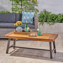 Load image into Gallery viewer, Carlisle - Industrial Coffee Table With And Slat Panel Design - Natural