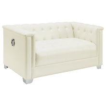 Load image into Gallery viewer, Earline - Upholstered Track Arm Loveseat - White