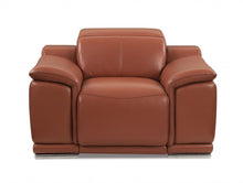 Load image into Gallery viewer, Mod Italian Leather Recliner Chair - Camel Brown
