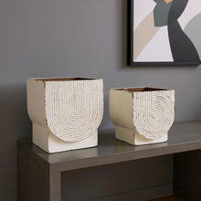 Load image into Gallery viewer, Rectangular Pot Planters (Set of 2) - White