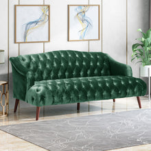 Load image into Gallery viewer, Comfy 3 Seat Sofa With Wooden Legs, For Living Room And Study