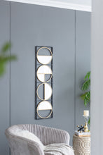 Load image into Gallery viewer, Eclectic Styling Metal Beaded Wall Mirror With Contemporary Design For Bedroom, Liveroom & Entryway