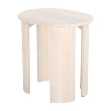 Load image into Gallery viewer, 24" Solid Wood Oval End Table - Brown