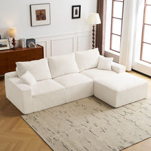 Load image into Gallery viewer, L Shaped Sectional Sofa, Full Compression 3 Seater Cloud Couch With Chaise