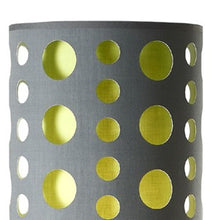 Load image into Gallery viewer, Steel Novelty Floor Lamp With Drum Shade - Silver / Gray And Green