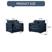 Load image into Gallery viewer, Modern Oversized Accent Chair, Comfy Single Sofa With Large Seat (Set of 2)