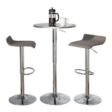 Load image into Gallery viewer, Ale - 3 Piece Bar Set Bistro Round Contemporary Adjustable Oval Footrest