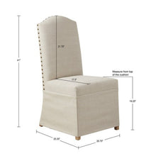 Load image into Gallery viewer, Dining Chair With Skirts (Set of 2) - Beige