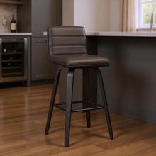 Load image into Gallery viewer, Iron Swivel Low Back Bar Height Bar Chair - Gray And Black