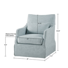 Load image into Gallery viewer, Traditional Design London Skirted Swivel Chair