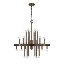 Load image into Gallery viewer, Candle Style Multi Light Metal Dimmable Chandelier - Brown