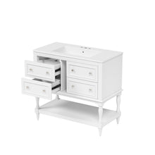 Load image into Gallery viewer, Bathroom Vanity Cabinet With Undermount Sink, 4 Drawer Set