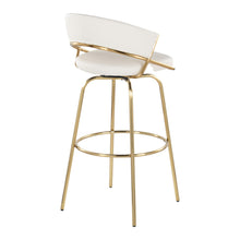 Load image into Gallery viewer, Jie - Fixed Height Contemporary Barstool With Swivel With Round Footrest (Set of 2)