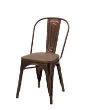 Load image into Gallery viewer, Upholstered Slat Back Dining Side Chairs (Set of 4) - Brown