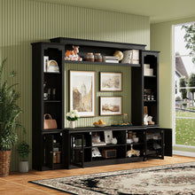 Load image into Gallery viewer, All-In-One TV Stand With Bookcase For TVs Up To 65"