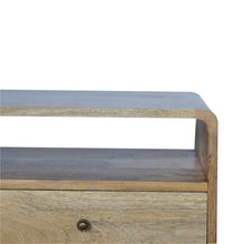Load image into Gallery viewer, Solid Wood Curved Media Unit