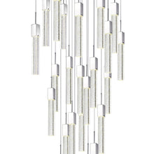 Load image into Gallery viewer, Multi Light Metal Dimmable Chandelier With Shades - Silver / Clear