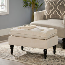 Load image into Gallery viewer, Lofton - Pillow Top Ottoman With Button Tufting - Cream