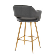 Load image into Gallery viewer, Margarite - Contemporary Fixed Height Counter Stool With Footrest (Set of 2) With Square