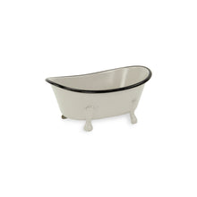 Load image into Gallery viewer, Hand Painted Decorative Tub Tabletop Sculpture (399647) - Gray