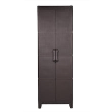 Load image into Gallery viewer, Plastic Square Accent Cabinet With Two Doors (738474) - Espresso