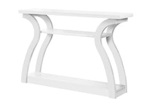 Load image into Gallery viewer, Floor Shelf Console Table With Shelves - White