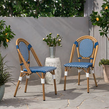 Load image into Gallery viewer, Outdoor Rattan And Aluminum French Bistro Chair Set