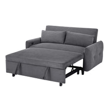 Load image into Gallery viewer, Pull-Out 2 Seat Modern Sleeper Sofa With 2 Throw Pillows And USB Ports