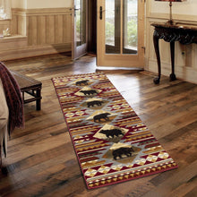 Load image into Gallery viewer, Nature's Nest - 5'3" X 7'3" Lodge Area Rug Polypropylene - Multi, Red