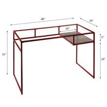 Load image into Gallery viewer, Yasin - Glass Top Writing Desk
