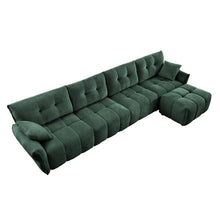Load image into Gallery viewer, Sofa Set With Ottoman And Pillows, Textured, High Resilience Cushions
